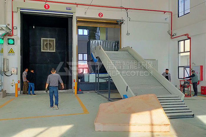 福建垃圾中轉(zhuǎn)站協(xié)同處置大件垃圾(家具,沙發(fā))破碎設(shè)備項(xiàng)目